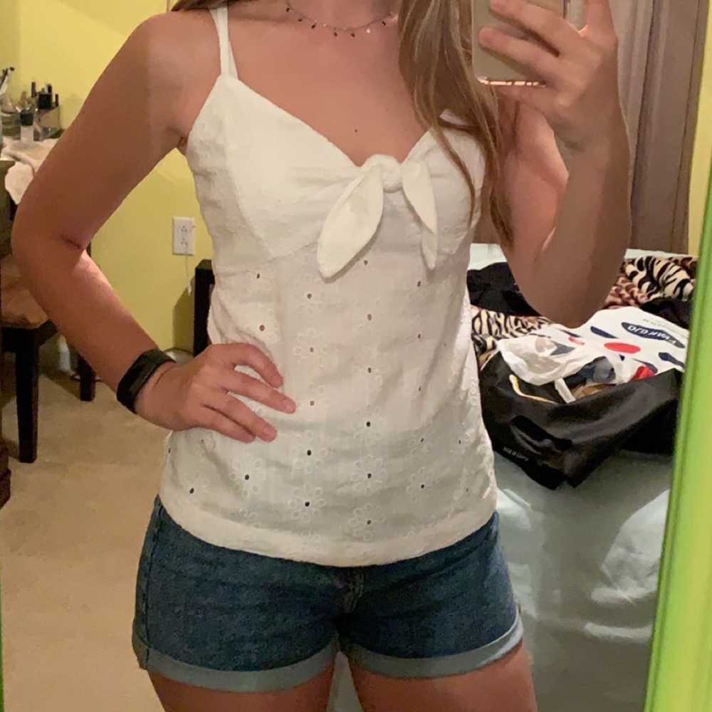 White tank top